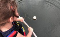 Tilly on boat